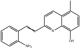 2-[2-(2-Aminophenyl)vinyl]-5-methylquinolin-8-ol 结构式