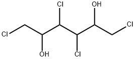 1,3,4,6-テトラクロロ-2,5-ヘキサンジオール 化学構造式