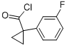 Cyclopropanecarbonyl chloride, 1-(3-fluorophenyl)- (9CI) Struktur