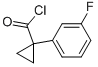 Cyclopropanecarbonyl chloride, 1-(3-fluorophenyl)- (9CI) Structure