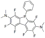 1,2,4,6,8,9-Hexafluoro-N,N,N',N'-tetramethyl-5-phenyl-5H-dibenzophosphole-3,7-diamine Structure