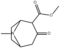 2-カルボメトキシ-3-トロピノン 化学構造式