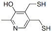 4,5-Bis(mercaptomethyl)-2-methyl-3-pyridinol,3613-80-7,结构式