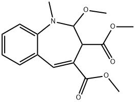 2,3-Dihydro-2-methoxy-1-methyl-1H-1-benzazepine-3,4-dicarboxylic acid dimethyl ester Struktur