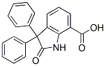 2,3-Dihydro-2-oxo-3,3-diphenyl-1H-indole-7-carboxylic acid Structure