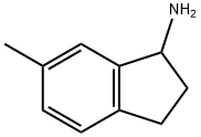 6-メチル-2,3-ジヒドロ-1H-インデン-1-アミン 化学構造式
