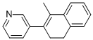 3-(1-METHYL-3,4-DIHYDRO-NAPHTHALEN-2-YL)-PYRIDINE,3614-50-4,结构式