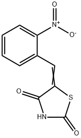 5-[(2-nitrophenyl)methylidene]thiazolidine-2,4-dione,36140-65-5,结构式