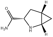 (1S,3S,5S)-2-アザビシクロ[3.1.0]ヘキサン-3-カルボキサミド 化学構造式