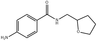 4-AMINO-N-(TETRAHYDRO-2-FURANYLMETHYL)BENZAMIDE Struktur