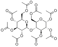 4-O-(2,3,4,6-四-O-乙酰基)-β-D-吡喃(型)葡糖基-D-吡喃(型)葡糖四乙酸酯, 3616-19-1, 结构式