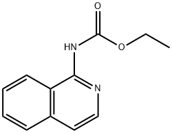 N-(1-イソキノリル)カルバミド酸エチル 化学構造式