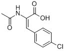 2-乙酰胺基-(3Z)-(41-氯苯基)丙烯酸,3617-00-3,结构式