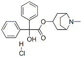 exo-8-methyl-8-azabicyclo[3.2.1]oct-3-yl diphenylglycolate hydrochloride,36173-66-7,结构式