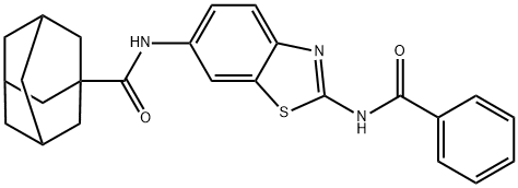 N-[2-(Benzoylamino)-6-benzothiazolyl]tricyclo[3.3.1.13,7]decane-1-carboxamide