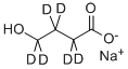 4-HYDROXY-2,2,3,3,4,4-HEXADEUTEROBUTYRIC ACID SODIUM SALT 化学構造式