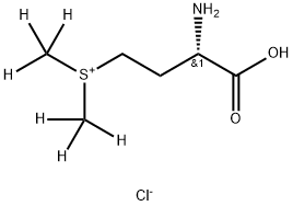 L-メチオニン-D3塩化(S-メチル-D3)-メチル-D3スルホニウム 化学構造式
