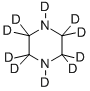 ピペラジン‐D10 化学構造式
