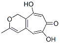 6,9-Dihydroxy-3-methylcyclohepta[c]pyran-7(1H)-one Structure