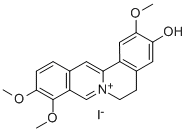 5,6-ジヒドロ-2,9,10-トリメトキシジベンゾ[a,g]キノリジニウム-3-オール 化学構造式