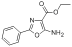 ETHYL 5-AMINO-2-PHENYLOXAZOLE-4-CARBOXYLATE 化学構造式