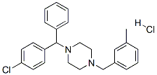 1-[(4-chlorophenyl)benzyl]-4-[(m-tolyl)methyl]piperazine hydrochloride Structure