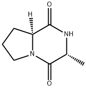 Pyrrolo[1,2-a]pyrazine-1,4-dione, hexahydro-3-methyl-, (3R,8aS)- (9CI) Struktur