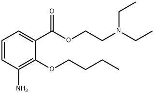 3-アミノ-2-ブトキシ安息香酸2-ジエチルアミノエチル 化学構造式