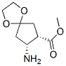 1,4-Dioxaspiro[4.4]nonane-7-carboxylicacid,8-amino-,methylester,(7S,8R)-(9CI) 结构式
