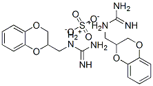 (1,4-benzodioxan-2-ylmethyl)guanidinium sulphate ,3625-81-8,结构式