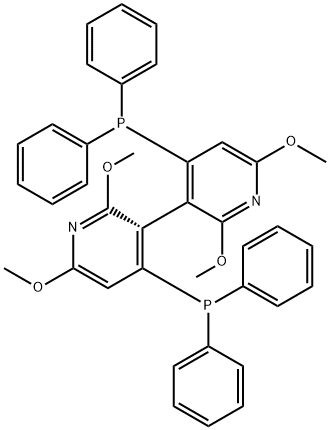(S)-(-)-2,2',6,6'-テトラメトキシ-4,4'-ビス(ジフェニルホスフィノ)-3,3'-ビピリジン, min. 95% CTH-(S)-P-PhosCTH-(S)-P-PHOS 化学構造式