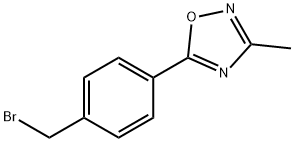 5-[4-(Bromomethyl)phenyl]-3-methyl-1,2,4-oxadiazole Struktur