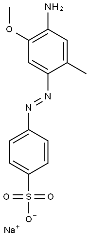sodium p-[(4-amino-5-methoxy-o-tolyl)azo]benzenesulphonate|