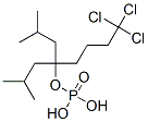 Phosphoric acid bis(2-methylpropyl)5,5,5-trichloropentyl ester 结构式