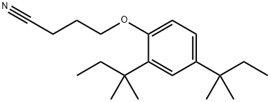 4-[2,4-二(1,1-二甲基丙基)苯氧基]丁腈, 36268-65-2, 结构式