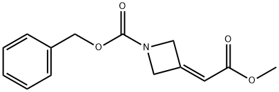 1-Cbz-3-MethoxycarbonylMethylene-azetidine, 362704-72-1, 结构式
