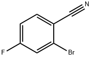 2-ブロモ-4-フルオロベンゾニトリル 化学構造式