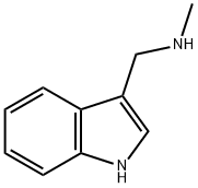 3-メチルアミノメチル-1H-インドール 化学構造式