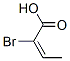 (E)-2-ブロモ-2-ブテン酸 化学構造式