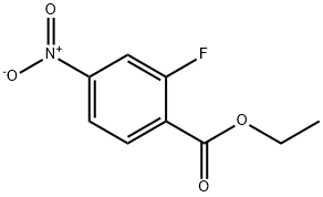 2-氟-4-硝基苯甲酸乙酯,363-32-6,结构式