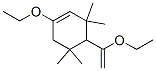 1-ethoxy-4-(1-ethoxyvinyl)-3,3,5,5-tetramethylcyclohexene Struktur
