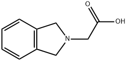 1,3-ジヒドロ-2H-イソインドール-2-イル酢酸 化学構造式