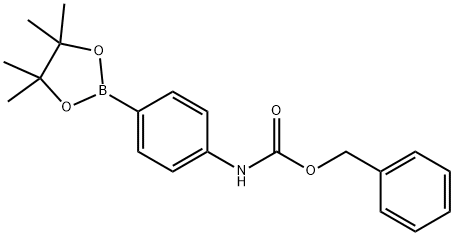 4-CBZ-氨基苯基硼酸频哪醇酯, 363186-06-5, 结构式