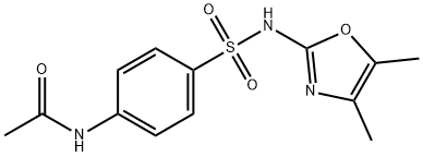N4-ACETYL-N1-(4,5-DIMETHYLOXAZOL-2-YL)-SULFANILAMIDE Structure