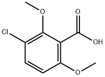 3-氯-2,6-二甲氧基苯甲酸,36335-47-4,结构式