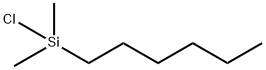 CHLORO(HEXYL)DIMETHYLSILANE 氯(己基)二甲基硅烷, 3634-59-1, 结构式