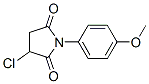 3-Chloro-1-(4-methoxyphenyl)-2,5-pyrrolidinedione Struktur