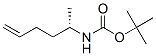 Carbamic acid, [(1S)-1-methyl-4-pentenyl]-, 1,1-dimethylethyl ester (9CI),363599-41-1,结构式
