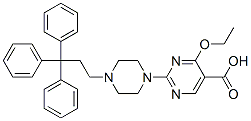 4-Ethoxy-2-[4-(3,3,3-triphenylpropyl)-1-piperazinyl]-5-pyrimidinecarboxylic acid,36371-61-6,结构式