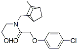 2-(p-Chlorophenyloxy)-N-(2-hydroxyethyl)-N-[(3-methylnorbornan-2-yl)methyl]acetamide Structure